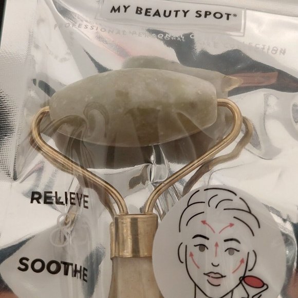 My Beauty Spot Jade Facial Roller Relieve Sooth Skin Professional Personal Care - Picture 3 of 10